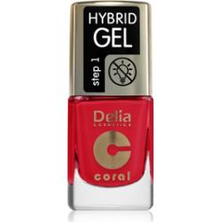 Delia Cosmetics Coral Nail Enamel Hybrid Gel lakier hybrydowy do paznokci odcień 145 11 ml