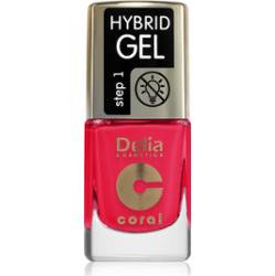 Delia Cosmetics Coral Nail Enamel Hybrid Gel lakier hybrydowy do paznokci odcień 148 11 ml