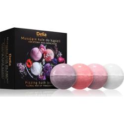 Delia Cosmetics Fizzing Bath Bombs Floral Mix zestaw upominkowy do kąpieli 4x100 g