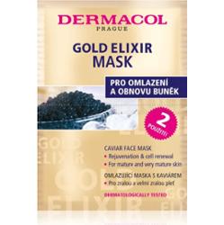 Dermacol Gold Elixir maseczka do twarzy z kawiorem 2x8 g
