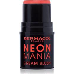Dermacol Neon Mania róż do policzków w kremie odcień 2 Coral 5.2 g