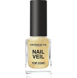 Dermacol Nail Veil lakier nawierzchniowy do paznokci z błyszczącymi cząsteczkami odcień Sparkling Beach 11 ml