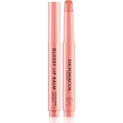 Dermacol Beauty Stick Glossy Lip Balm pielęgnujący błyszczyk do ust z efektem chłodzącym zapachy 03 Peach 2.2 g