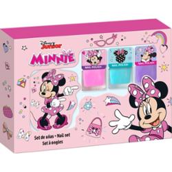 Disney Minnie Nail Set zestaw lakierów do paznokci dla dzieci 3y+ Pink, Blue, Purple 3x4.5 ml