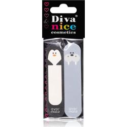 Diva & Nice Cosmetics Accessories delikatny pilnik i polerka Penguin & Walrus 2 szt.