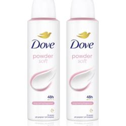 Dove Powder Soft dezodorant spray 2x150 ml