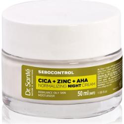Dr. Santé Sebocontrol Cica + Zinc + AHA normalizujący krem regulujący pracę gruczołów łojowych na noc 50 ml
