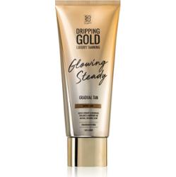 Dripping Gold Glowing Steady krem samoopalający do stopniowego opalania Medium - Dark 200 ml