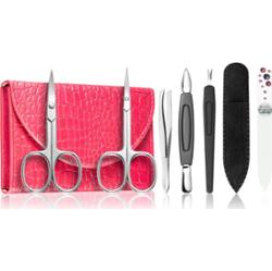 DuKaS Premium Line Solingen 214 zestaw do manicure + etui Pink