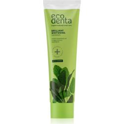 Ecodenta Green Brilliant Whitening wybielająca pasta do zębów z fluorem odświeżający oddech Mint Oil + Sage Extract 100 ml