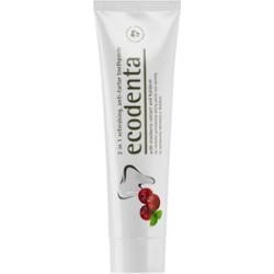 Ecodenta Green Tartar Eliminating odświeżająca pasta do zębów na kamień nazębny z fluorem smak Cranberry 100 ml