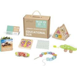 eliNeli Educational Box 19-24 m+ zestaw zabawek z drewna