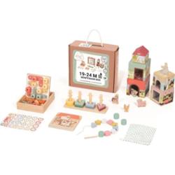 eliNeli Montessori Box 19-24 m zestaw zabawek z drewna