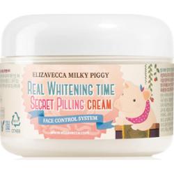 Elizavecca Milky Piggy Real Whitening Time Secret Pilling Cream nawilżający krem zmiękczający z efektem peelingu 100 ml
