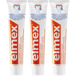 Elmex Caries Protection pasty do zębów chroniąca przed próchnicą z fluorem 3x75 ml