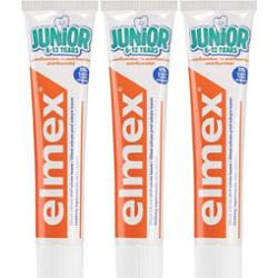 Elmex Junior 6-12 Years pasta do zębów dla dzieci 3x75 ml