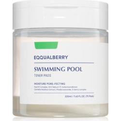 EQQUALBERRY Swimming Pool Toner Pads płatki złuszczające o działaniu nawilżającym 70 szt.
