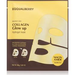 EQQUALBERRY Collagen Glow Up Hydrogel Mask maseczka w płachcie o działaniu rozjaśniającym i nawilżającym z żelową konsystencją 30 g