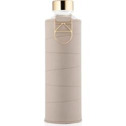 Equa Mismatch szklana butelka na wodę + osłona ze sztucznej skóry kolor Beige 750 ml