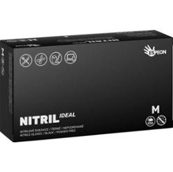 Espeon Nitril Ideal Black rękawiczki nitrylowe bezpudrowe rozmiar M 100 szt.
