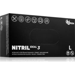 Espeon Nitril Ideal3 Black rękawiczki nitrylowe bezpudrowe rozmiar L 100 szt.
