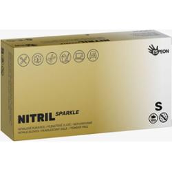 Espeon Nitril Sparkle Pearlescent Gold rękawiczki nitrylowe bezpudrowe rozmiar S 2x50 szt.