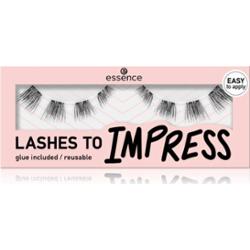 essence LASHES TO IMPRESS sztuczne rzęsy z klejem 8 szt.