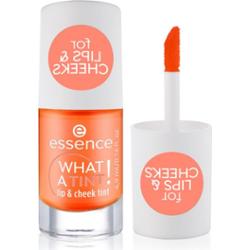 essence WHAT A TINT! róż w płynie i błyszczyk do ust odcień 03 Peachy Vibes 4.9 ml
