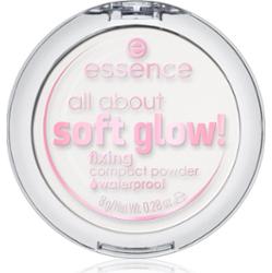 essence All About Soft Glow! utrwalający transparentny puder z efektem rozjaśniającym 8 g