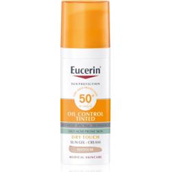 Eucerin Sun Oil Control Tinted kremowy żel do opalania SPF 50+ odcień Medium 50 ml