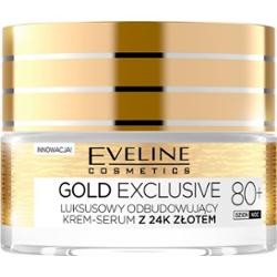 Eveline Gold Lift Expert 80+ Krem-serum odbudowujący na dzień i noc z 24k złotem 50ml