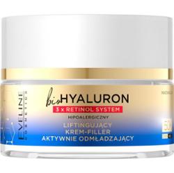 Eveline Cosmetics Bio Hyaluron 3x Retinol System krem liftingujący na dzień i na noc 50+ 50 ml