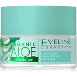 Eveline Cosmetics Organic Aloe+Collagen żel matujący do twarzy 50 ml