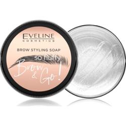Eveline Cosmetics Brow & Go! mydło do stylizacji brwi do brwi odcień Transparent 25 g