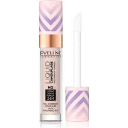 Eveline Cosmetics Liquid Camouflage korektor wodoodporny z kwasem hialuronowym odcień 02 Light Vanilla 7.5 ml