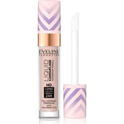 Eveline Cosmetics Liquid Camouflage korektor wodoodporny z kwasem hialuronowym odcień 03 Soft Natural 7.5 ml