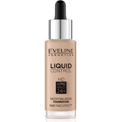 Eveline Cosmetics Liquid Control podkład w płynie z pipetą odcień 035 Natural Beige 32 ml