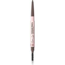 Eveline Cosmetics Brow & Go! wodoodporna kredka do brwi ze szczoteczką 2 w 1 odcień Taupe 4 g