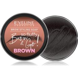 Eveline Cosmetics Brow & Go! mydło do stylizacji brwi do brwi odcień Brown 25 g