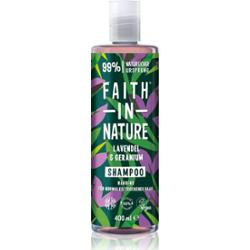 Faith In Nature Lavender & Geranium szampon naturalny do włosów normalnych i suchych 400 ml