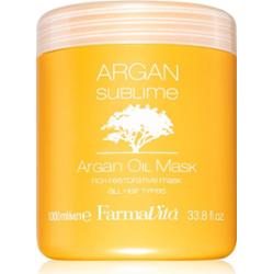FarmaVita Argan Sublime regenerująco-nawilżająca maseczka do włosów 1000 ml