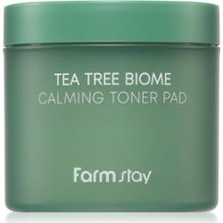 Farmstay Tea Tree Biome tonizujące płatki do twarzy do łagodzenia 140 ml