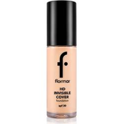 flormar HD Invisible Cover Foundation lekki podkład z rozświetlającym efektem SPF 30 odcień 040 Light Ivory 30 ml