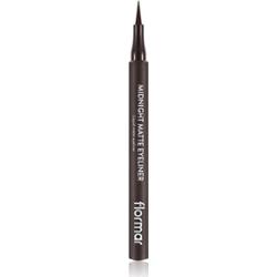 flormar Midnight Matte Eyeliner eyeliner w pisaku z matowym wykończeniem odcień 02 Brown 1 ml