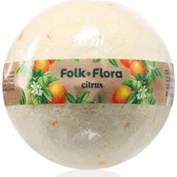 Folk & Flora Citrus kule do kąpieli o działaniu odświeżającym 130 g