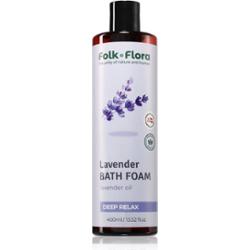 Folk & Flora Lavender piana do kąpieli o działaniu uspokajającym 400 ml