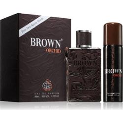 Fragrance World Brown Orchid zestaw upominkowy dla mężczyzn 1 szt.