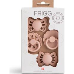FRIGG Baby's First Pacifier​ Floral heart smoczek Blush