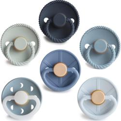 FRIGG Round Latex Endless Sea smoczek Size 1 6 szt.