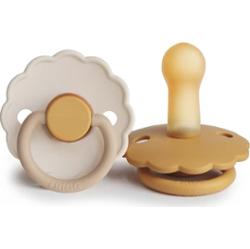 FRIGG Daisy Size 2:6-18 months smoczek Chamomile/Honey gold 2 szt.